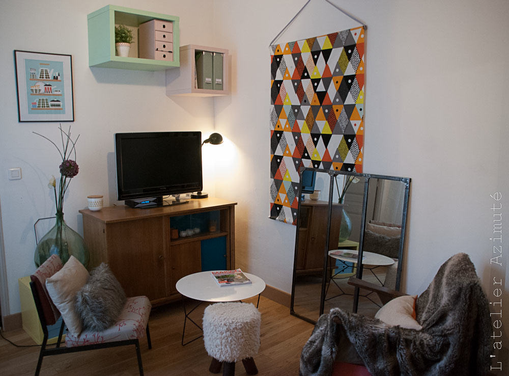 L'atelier Azimuté - Salon - buffet vintage meuble TV